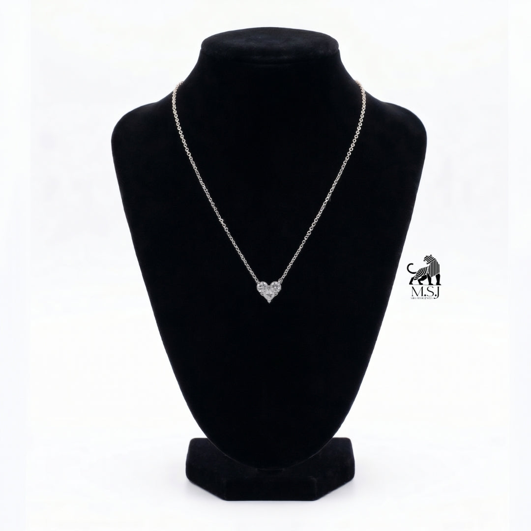 Sweetheart Diamond Trio Necklace