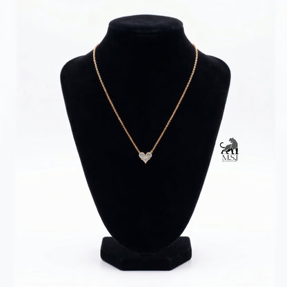 Sweetheart Diamond Trio Necklace