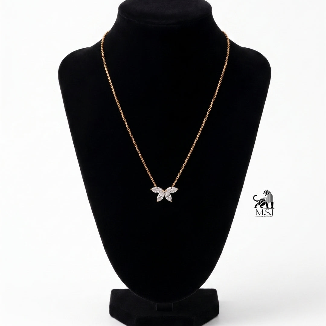 Marquise Bloom Diamond Necklace