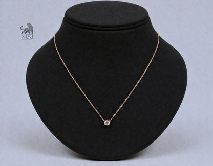 The Aura Oval Solitaire Pendant