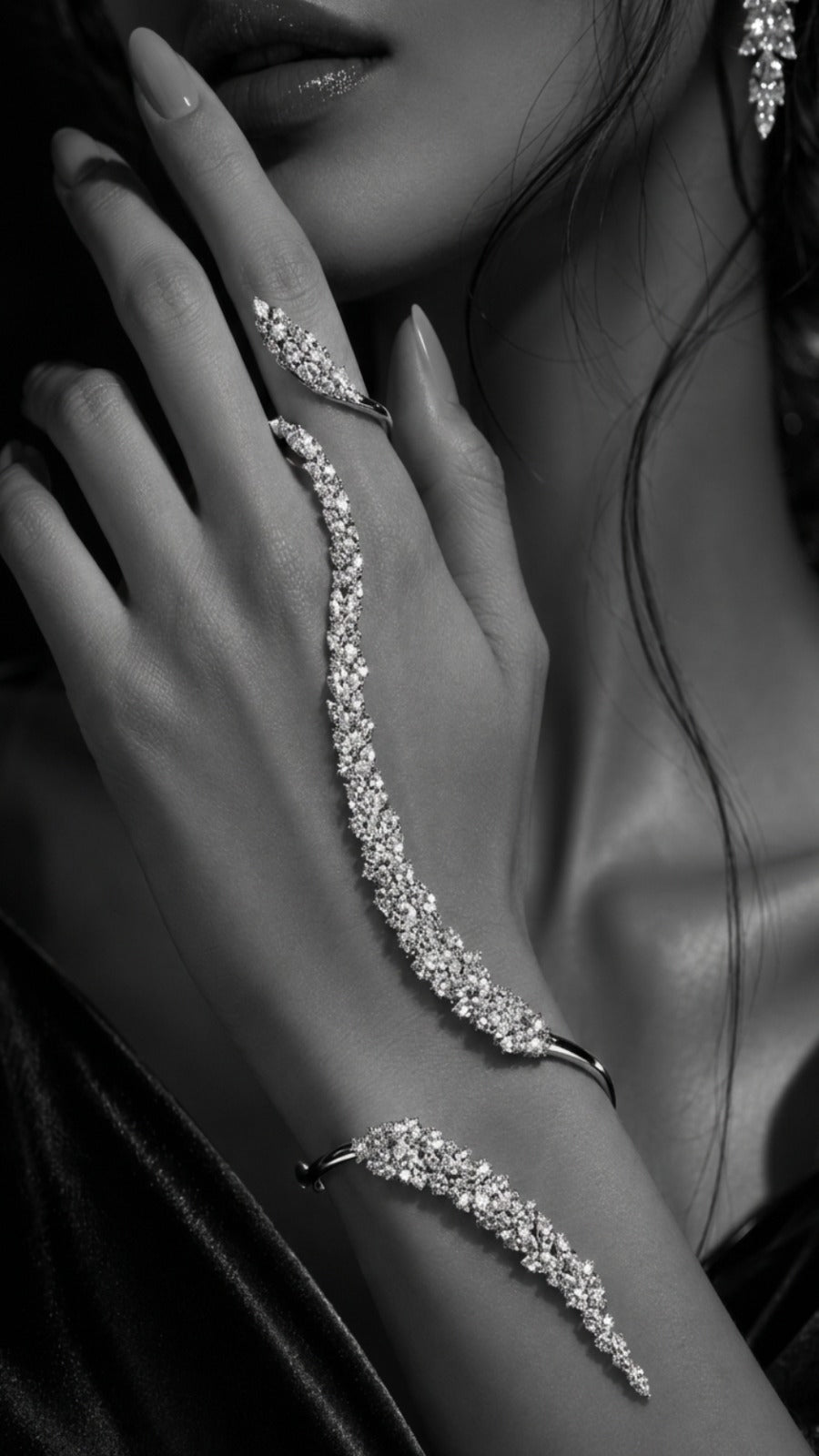 Model wearing jewellery