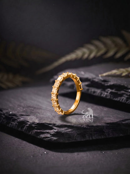 Radiant Diamond Wedding Band