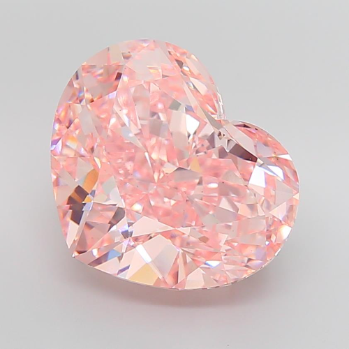 21.05 Carat Fancy Pink Heart Modified Lab Grown Diamond