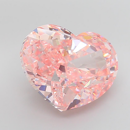21.05 Carat Fancy Pink Heart Modified Lab Grown Diamond