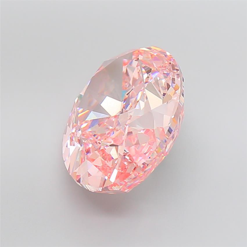 22.12 Carat Fancy Pink Oval Lab Grown Diamond