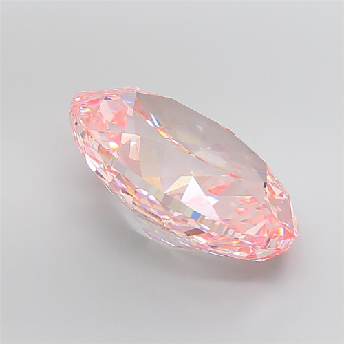 22.12 Carat Fancy Pink Oval Lab Grown Diamond