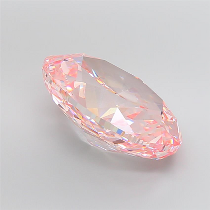 22.12 Carat Fancy Pink Oval Lab Grown Diamond