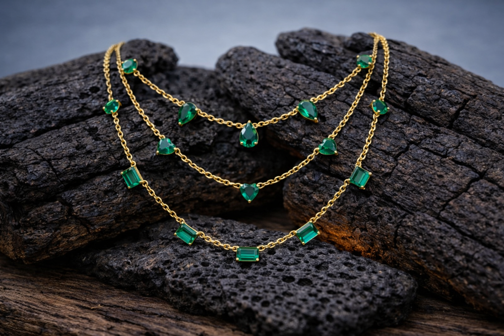 The Emerald Tiered Drape