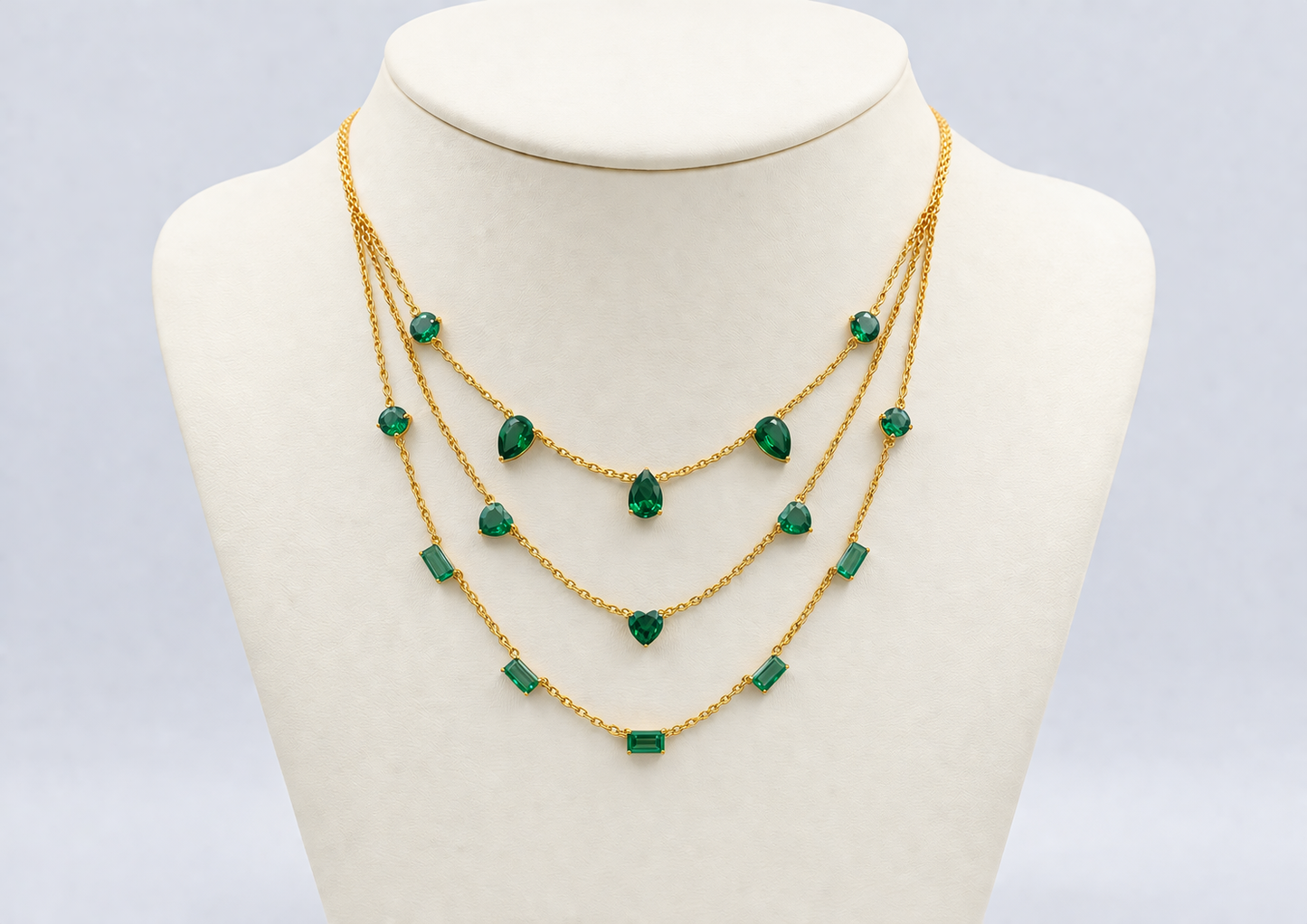 The Emerald Tiered Drape