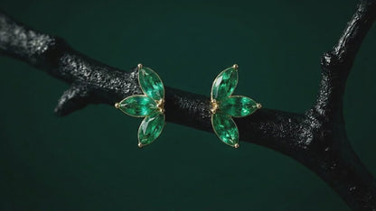 The Emerald Wing Studs